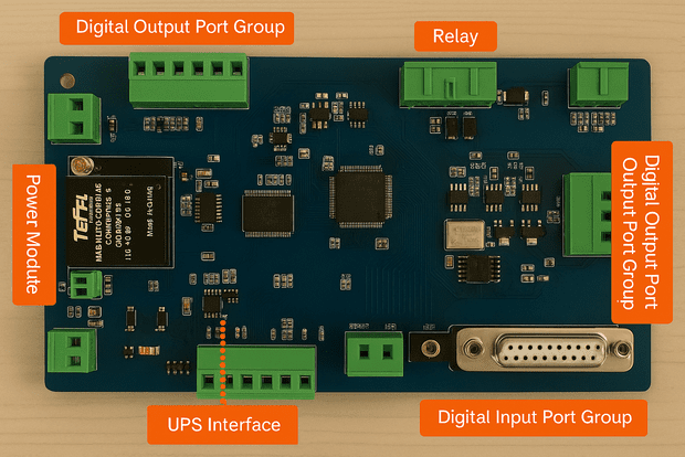 This is a real picture of the PCB structure